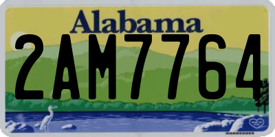AL license plate 2AM7764