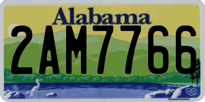 AL license plate 2AM7766