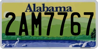 AL license plate 2AM7767