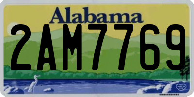 AL license plate 2AM7769