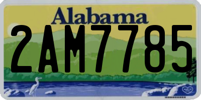 AL license plate 2AM7785