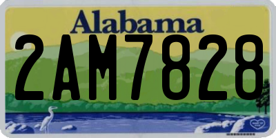 AL license plate 2AM7828