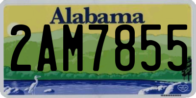 AL license plate 2AM7855
