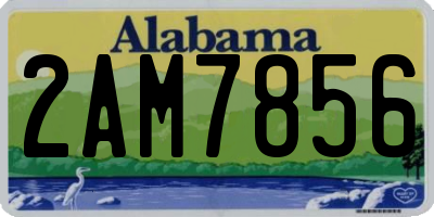 AL license plate 2AM7856