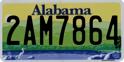 AL license plate 2AM7864
