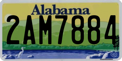 AL license plate 2AM7884