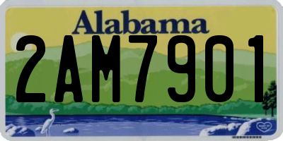 AL license plate 2AM7901