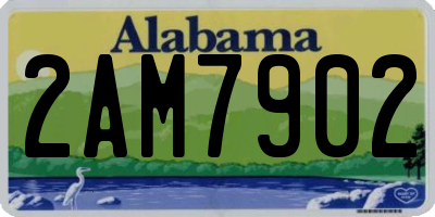 AL license plate 2AM7902