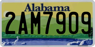AL license plate 2AM7909