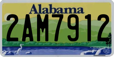 AL license plate 2AM7912