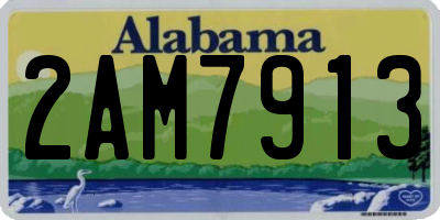 AL license plate 2AM7913