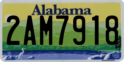 AL license plate 2AM7918
