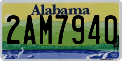 AL license plate 2AM7940