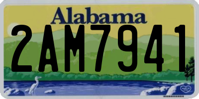 AL license plate 2AM7941
