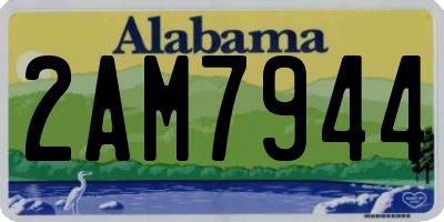 AL license plate 2AM7944