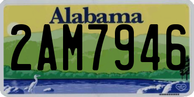 AL license plate 2AM7946