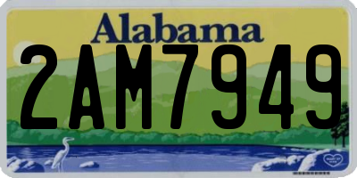 AL license plate 2AM7949