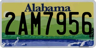 AL license plate 2AM7956