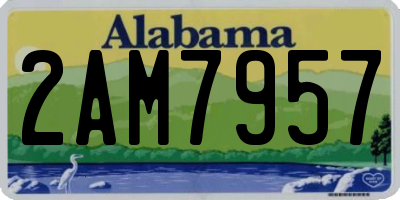 AL license plate 2AM7957
