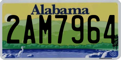 AL license plate 2AM7964