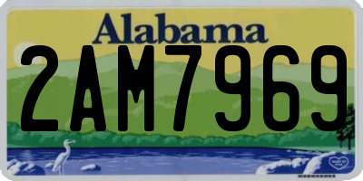 AL license plate 2AM7969