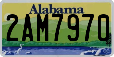 AL license plate 2AM7970