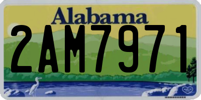 AL license plate 2AM7971