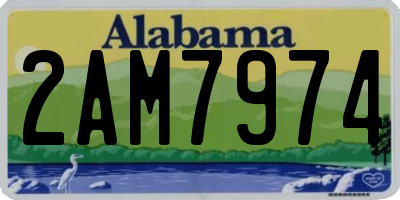AL license plate 2AM7974