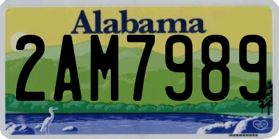 AL license plate 2AM7989