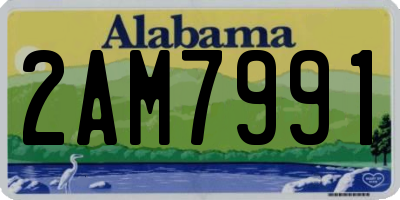 AL license plate 2AM7991