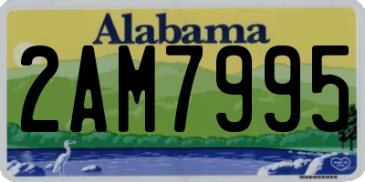 AL license plate 2AM7995