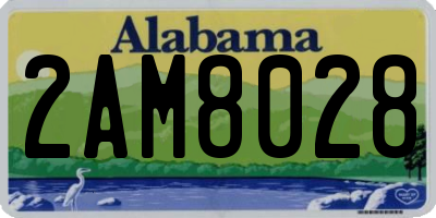 AL license plate 2AM8028