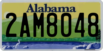 AL license plate 2AM8048