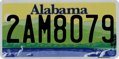AL license plate 2AM8079