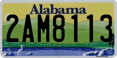 AL license plate 2AM8113