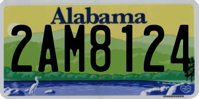 AL license plate 2AM8124