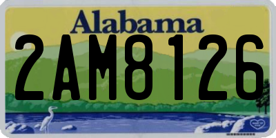 AL license plate 2AM8126