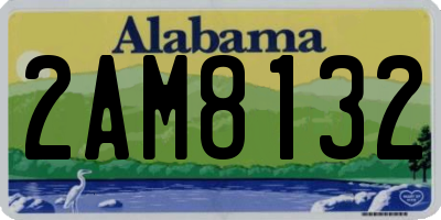 AL license plate 2AM8132