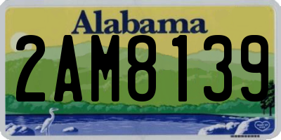 AL license plate 2AM8139
