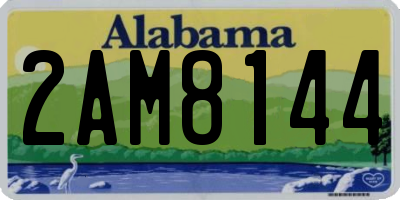AL license plate 2AM8144