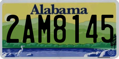 AL license plate 2AM8145