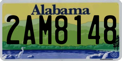 AL license plate 2AM8148