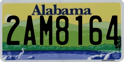 AL license plate 2AM8164