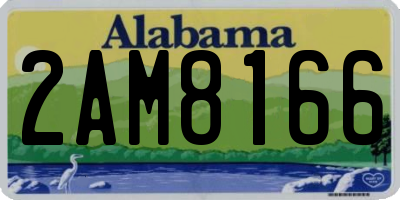 AL license plate 2AM8166