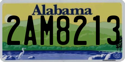 AL license plate 2AM8213