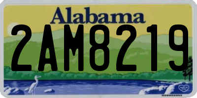 AL license plate 2AM8219