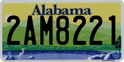 AL license plate 2AM8221