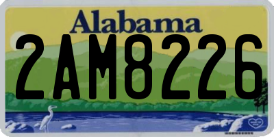 AL license plate 2AM8226