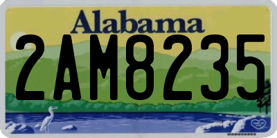 AL license plate 2AM8235