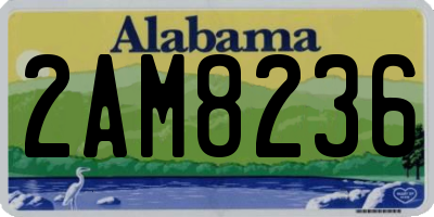 AL license plate 2AM8236